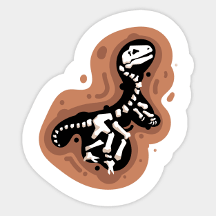 Dinosaur bones Sticker